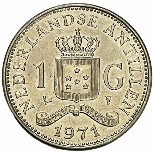 Нидерландские Антильские острова 1 гульден 1971 г. нидерландские антильские острова 1 цент 1968 г