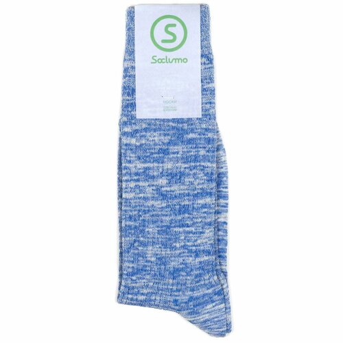 Носки Soclumo Soclumo-2-Mix, размер 41-45, голубой, белый