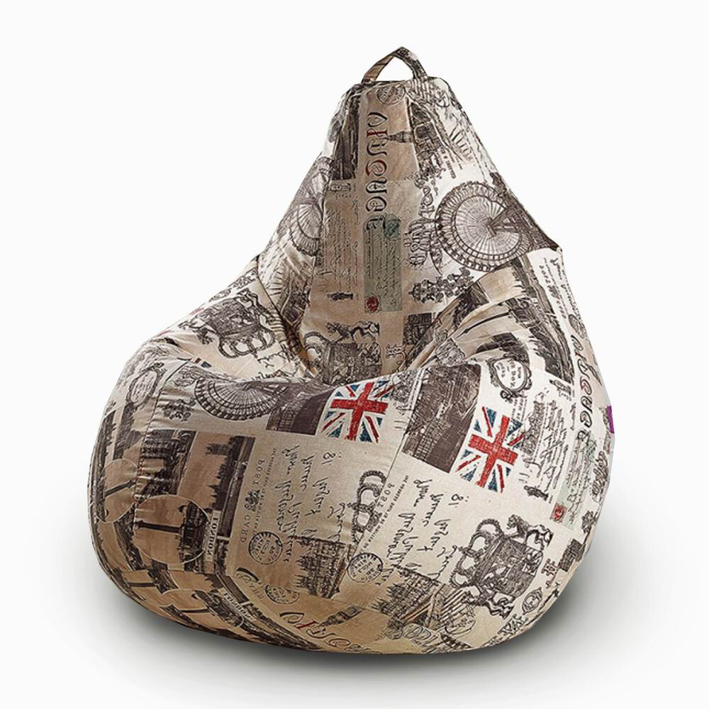 фото Bean Joy кресло-мешок Груша, размер XХХХL, мебельный хлопок, Плей