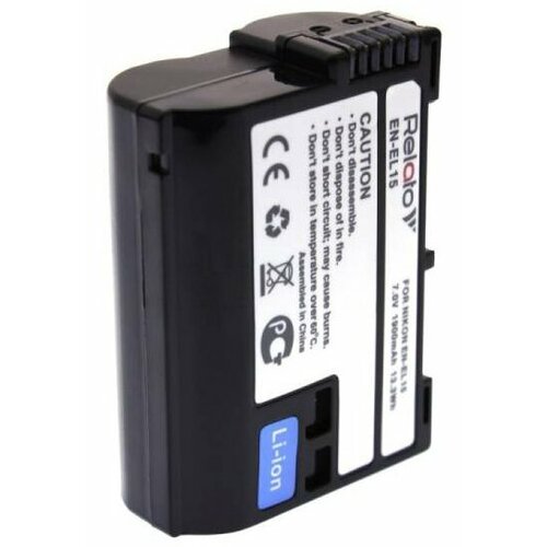 Аккумулятор Relato EN-EL15 (Nikon EN-EL15) 7.0V, 1900mAh 1 4pcs en el15 en el15 enel15 battery 2500mah for nikon dslr d500 d600 d610 d800 d800e d810 d7000 d7100 d7200 l15 etc