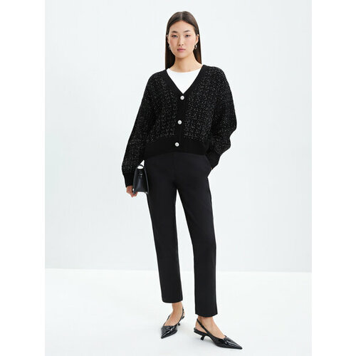 фото Брюки zarina, размер s (ru 44)/170, черный