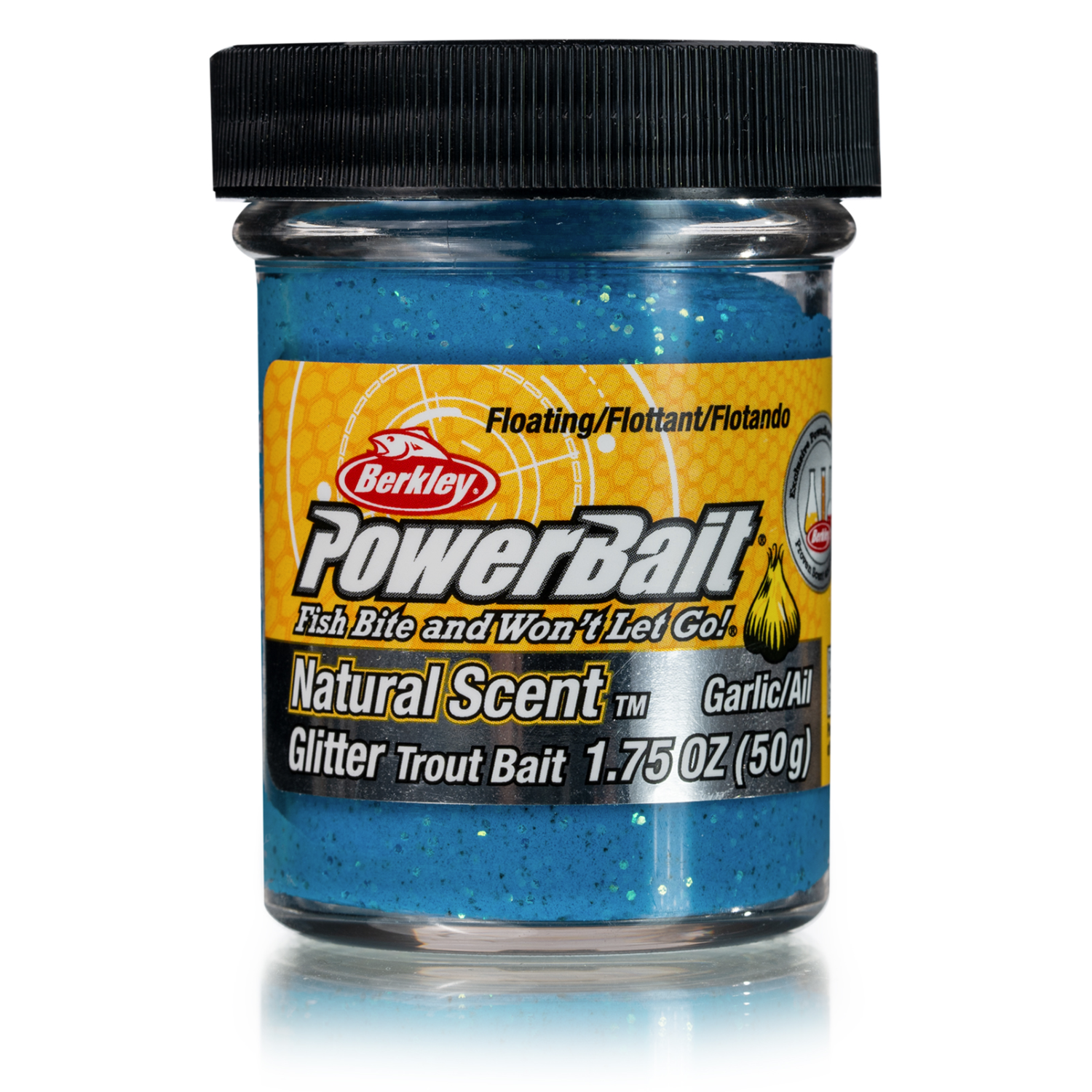 Паста форелевая Berkley "PowerBait" Natural Scent Glitter Trout Bait, 50гр, Чеснок