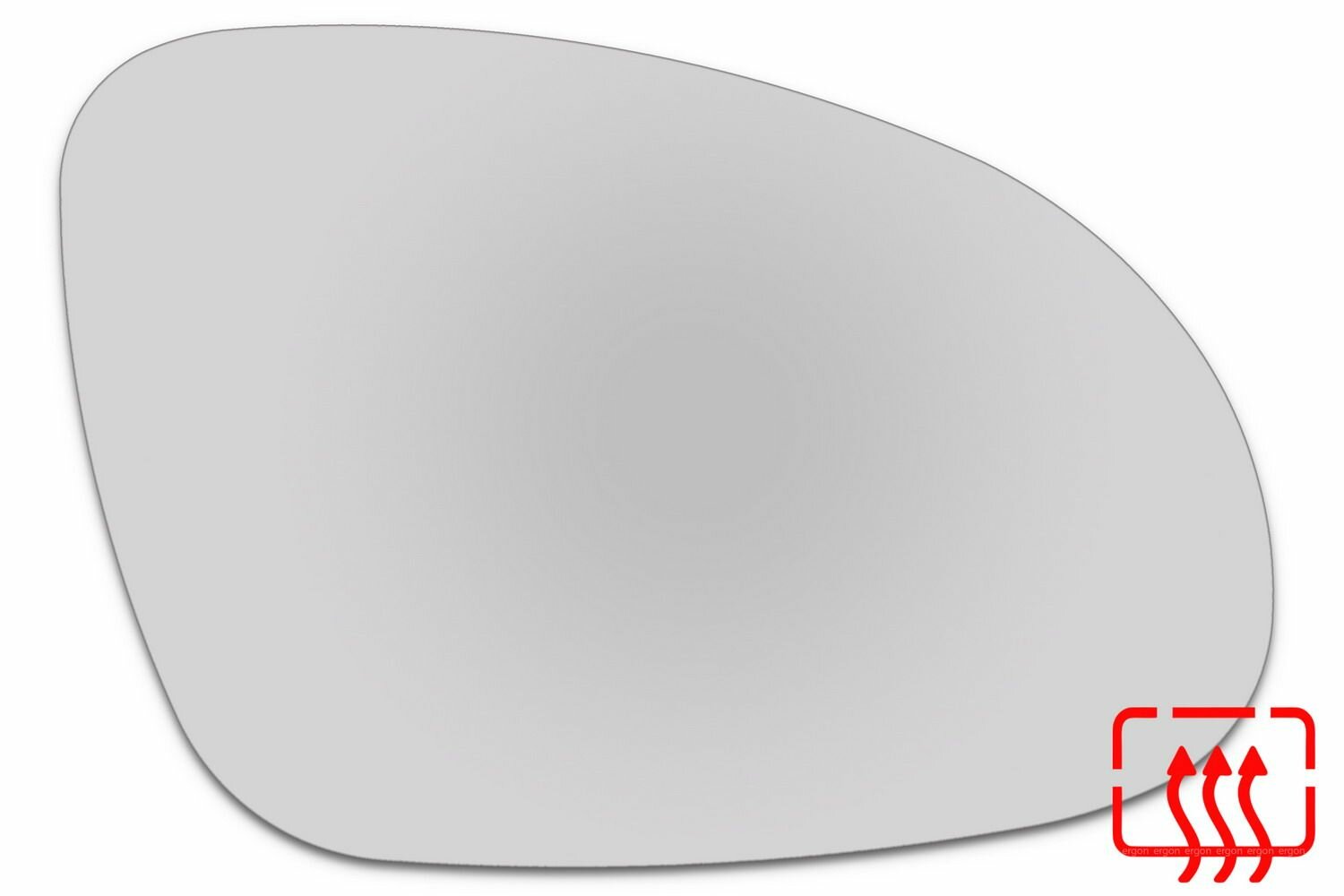 Зеркальный элемент правый VOLKSWAGEN Jetta V (05-11) сфера нейтральный с обогревом