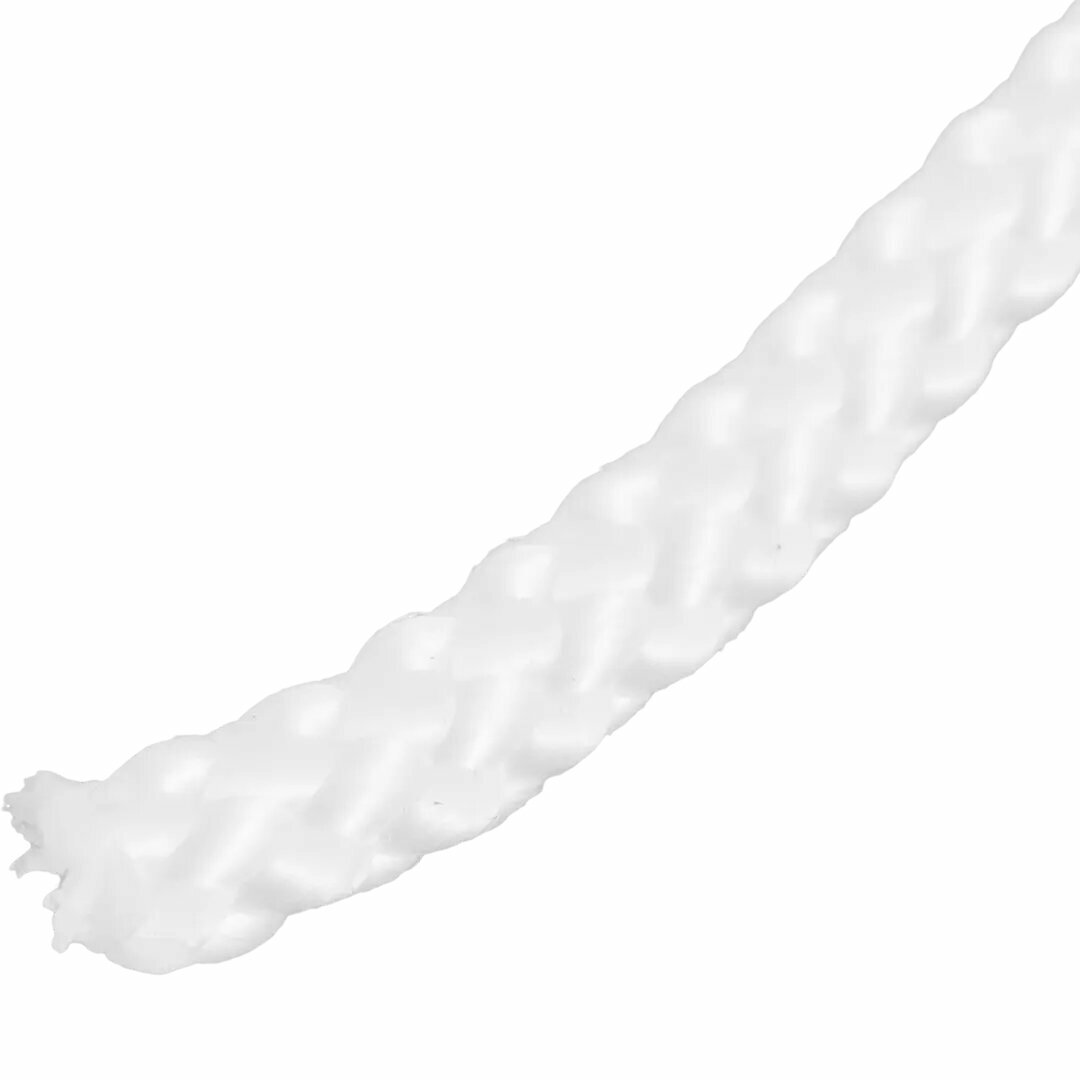Веревка без сердечника полипропиленовая 6 мм цвет белый 10 м/уп.