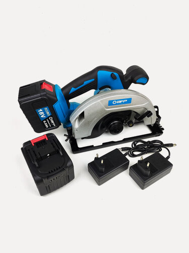 Изображение товара Пила дисковая циркулярная аккумуляторная 185мм с двумя аккумуляторами