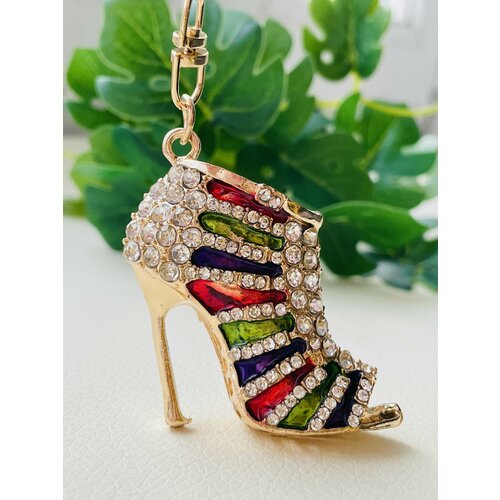 Брелок, зеленый, фиолетовый