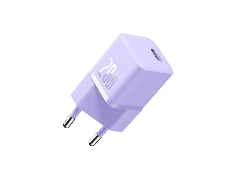Зарядное устройство Baseus OS GaN5 Fast Charger Mini 1C 20W EU Purple CCGN050105