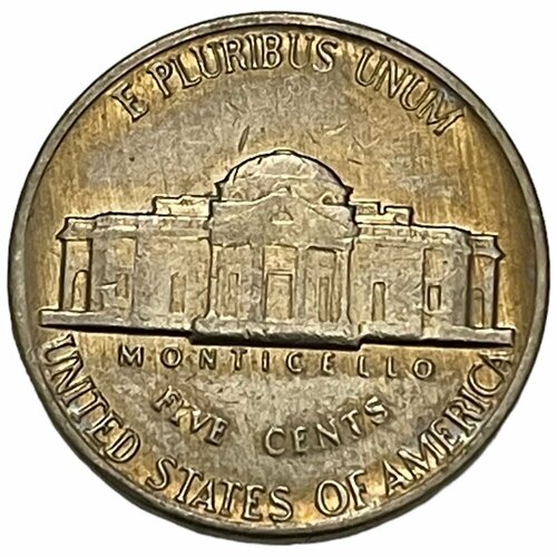 США 5 центов 1982 г. (Nickel, Джефферсон) (D) сша 5 центов 1971 г nickel джефферсон