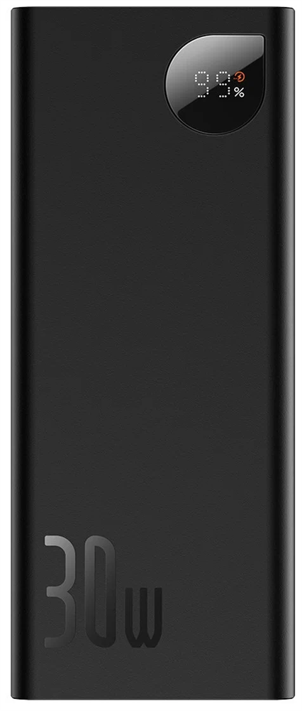 Baseus Внешний аккумулятор Baseus Adaman Metal Display Fast Charge 20000mAh 30W PPAD030001 PPADM30 черный