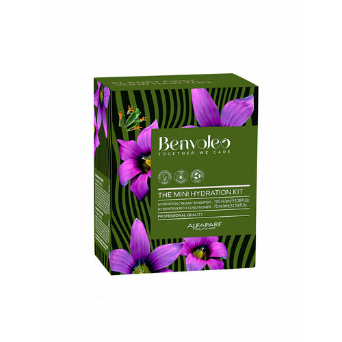 Набор миниатюр для увлажнения волос HYDRATION Кремовый шампунь 100 мл Кондиционер 75 мл Benvoleo 25996 1618₽