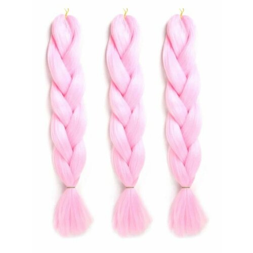 Канекалон для волос розовый