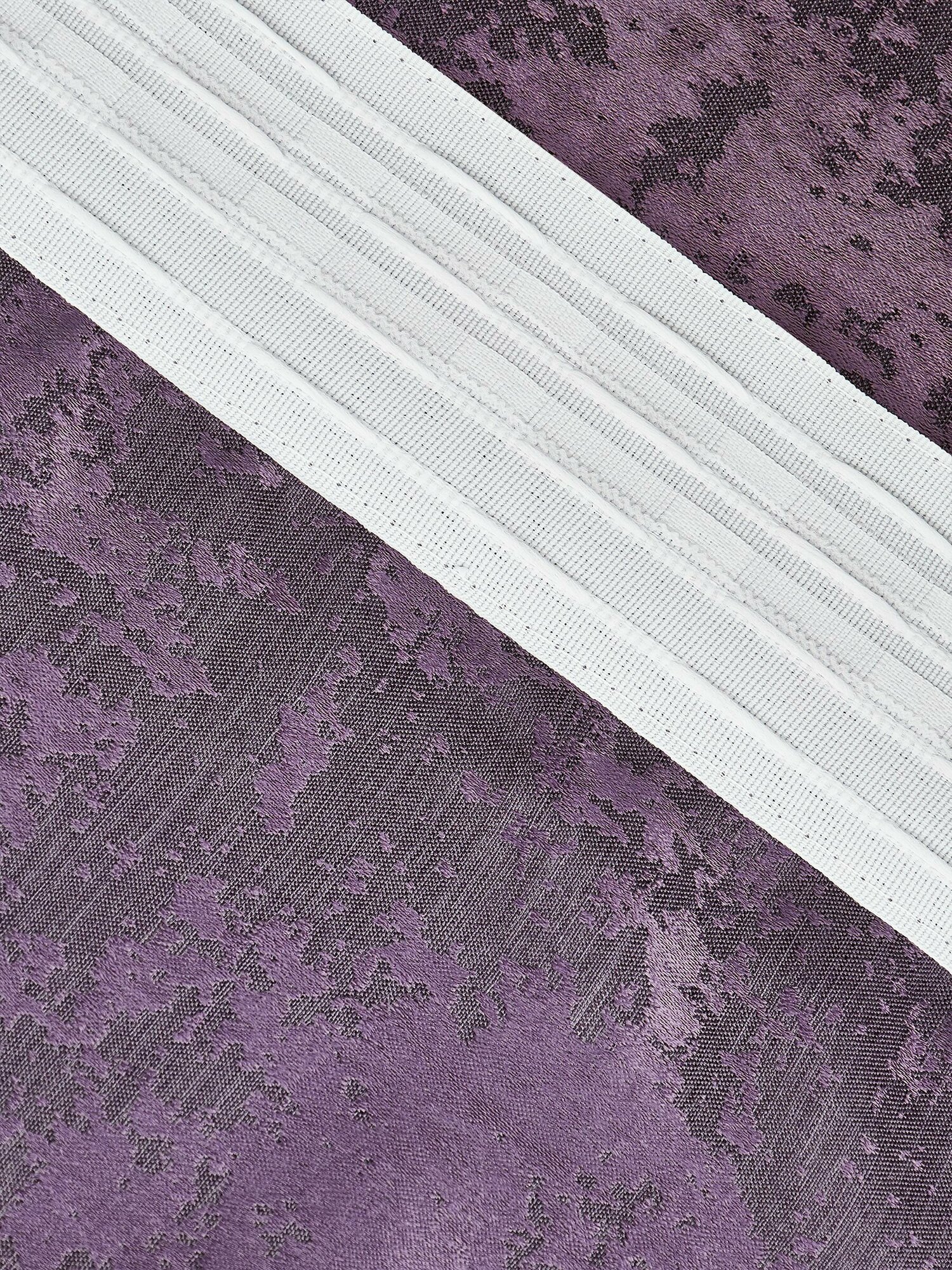 Шторы Мрамор 300х240, фиолетовые, комплект штор 2шт