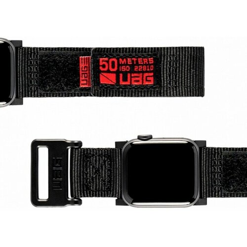 Ремешок Urban Armor Gear (UAG) Active Range Strap для Apple Watch 49/45/44/42 мм, цвет Черный (19148A114040)