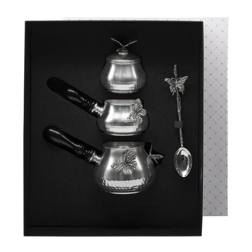 Кофейный набор Бабочки посеребренный 46081₽