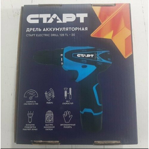 Дрель аккумуляторная старт TL-20 283000₽