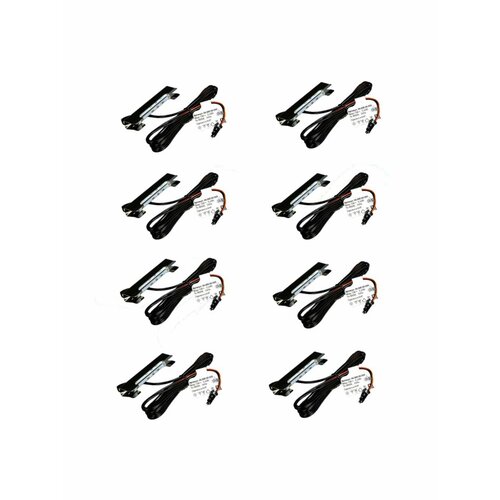 Светодиодная клипса светильник лампа для стеклянных полок витрин шкафов для торцевой подсветки G18753 8 шт 2700₽