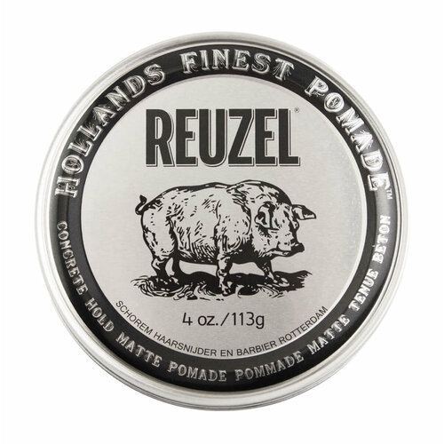 REUZEL Reuzel Concrete Hold Matte Pomade Помада для волос матовая Pig, 113 г reuzel синяя помада для волос pig водник 113 гр