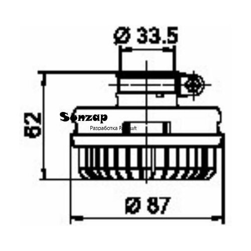 WABCO 4324070120 Глушитель шума (под хомут)