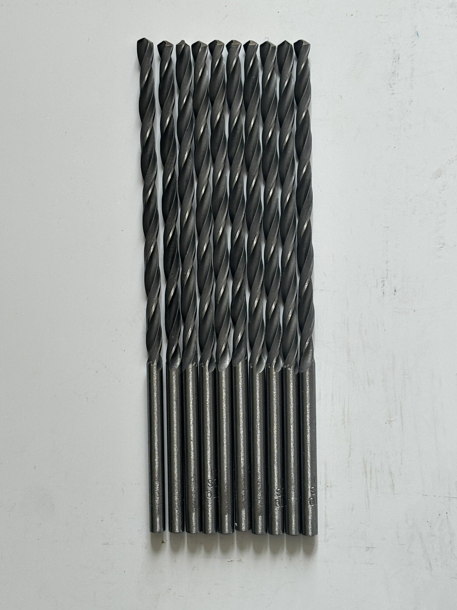 Набор сверл по металлу удлинённых HSS 3,1 мм цилиндрический хвостовик EKTO (10 шт)