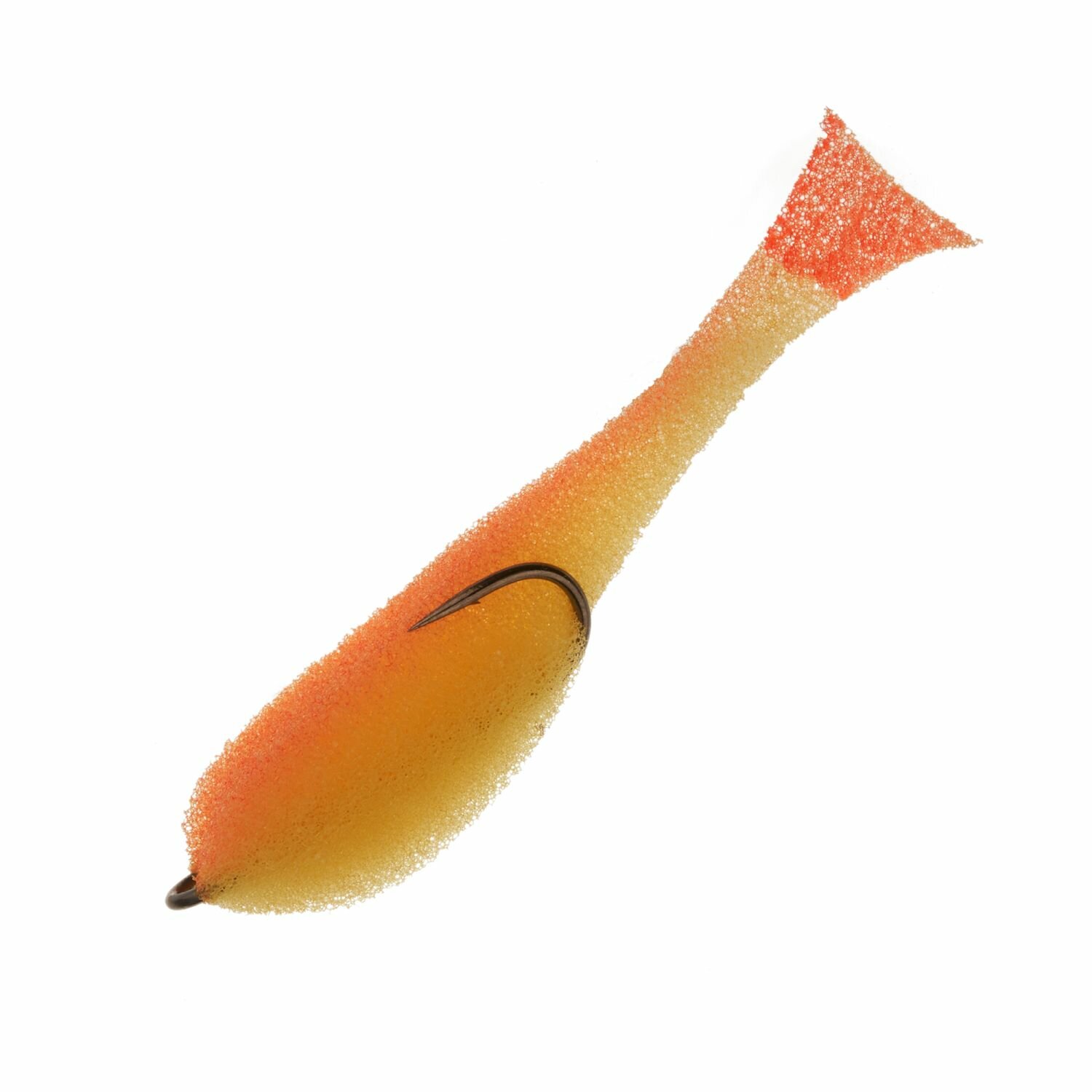 Поролоновая рыбка Leader на двойнике 65мм #25 UV, поролоновая приманка для рыбалки
