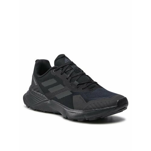 Кроссовки adidas, размер EU 40 2/3, черный кроссовки adidas размер eu 40 2 3 черный