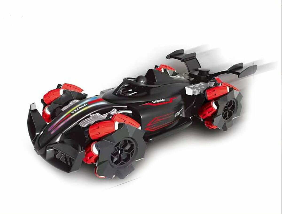 Дрифт Машинка RACEDRIFT STUNTCAR, красная, с распылителем радиоуправляемая/ Трюковая машинка, со световыми эффектами, повороты 360