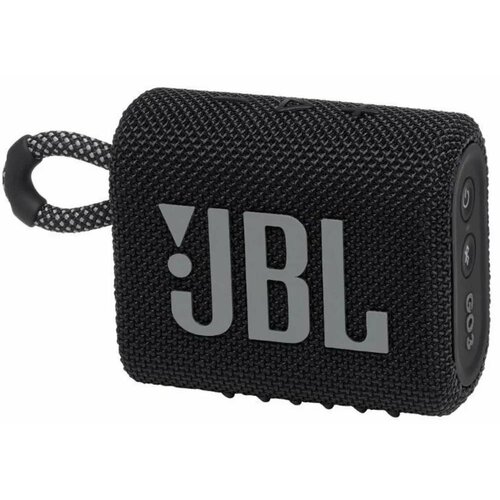 Портативная колонка JBL Go 3 Black jbl go 3 синяя портативная акустика 1 x 4 2 вт bluetooth usb type c ip67 jblgo3blu