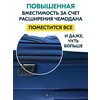Фото #5 Чемодан на колесах L case BARCELONA. Маленький размер S, тканевый, 58 см, 52л. Ручная кладь. Дорожный чемодан на колесиках для путешествий и поездок.