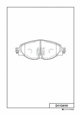 D11341 колодки дисковые передние A3 VW Golf VII 1 2TSI 1 8TFSI 2 0TDI 12 gt