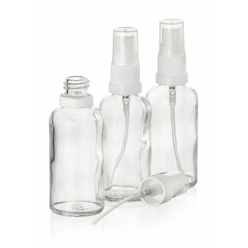 Дорожный флакон , 3 шт., 50 мл, бесцветный