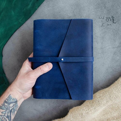 Кожаный блокнот на кольцах со сменными блоками формата А5 2780₽