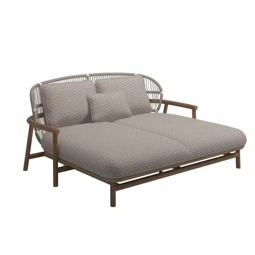 Уличная мебель в стиле Fern Outdoor Lounge цвет можно выбрать при заказе Двуспальная кровать 17016079 см алюминий окрашенный в цвет дерева 295490₽