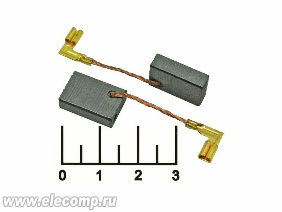 Щетка угольная 5*11*16 Makita 318 №613K (2 штуки)