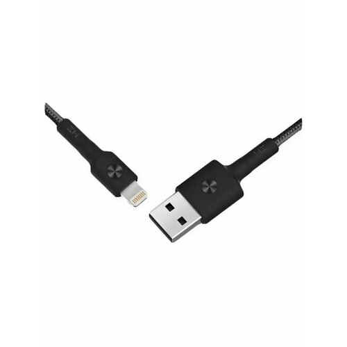 Кабель ZMI, USB - Lightning (AL805) MFi, 100 cм, черный кабель зарядки mfi usb lightning для apple kuulaa