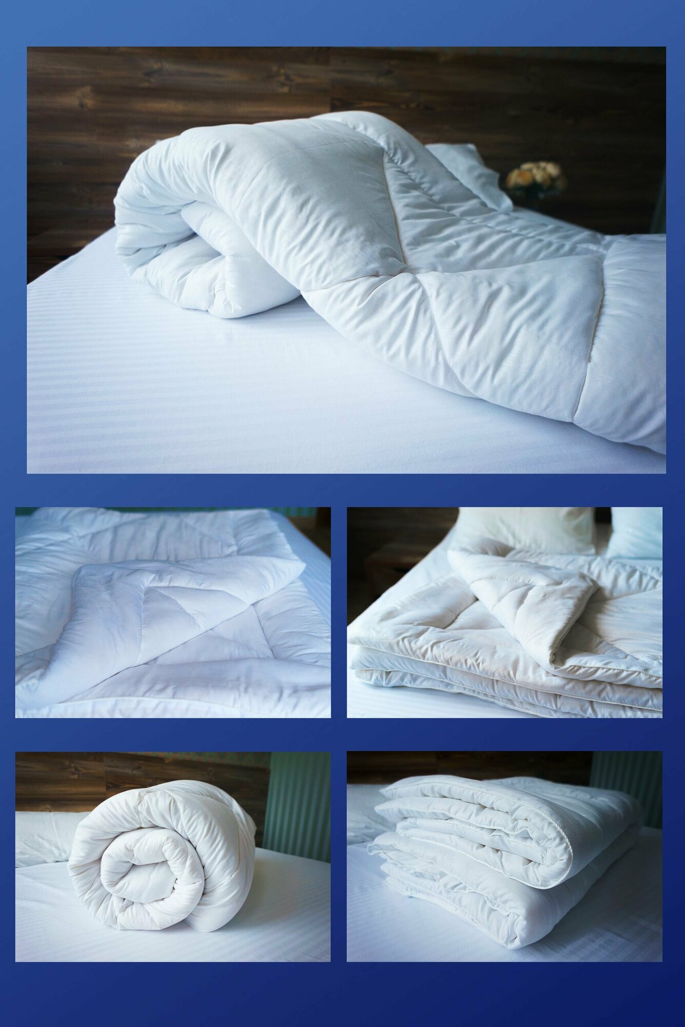 Одеяло ТД софт 1,5 спальное 140х205 толстое Зимнее, Всесезонное Искусственный лебяжий пух - фотография № 8