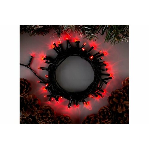 фото Нить eco. ip20, 5 м, н. т. led-50-220v, 8 режимов, красный 3556770 luazon lighting