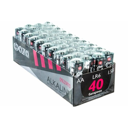 Алкалиновые элементы питания ФАZА LR 6 Alkaline Pack-40 5023017 высоковольтные элементы питания фаzа lr 27a alkaline bl 5 5003279