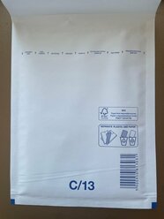 Конверт пакет с воздушной подушкой 17х22 см для хрупких предметов, С\13, 20 штук, белый