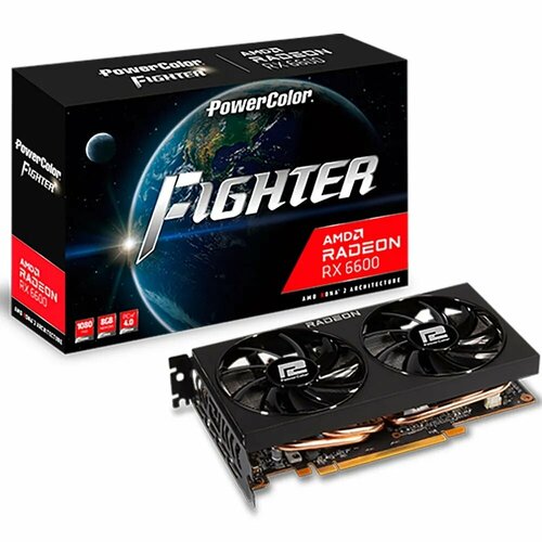 Видеокарта PowerColor AMD Radeon RX 6600 Fighter 8GB