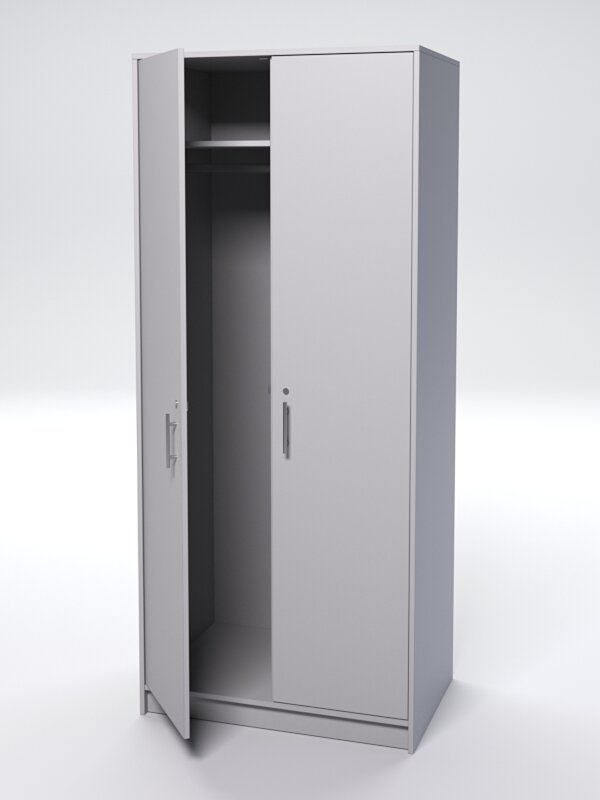 Шкаф для одежды ШО-60, Серый 90 x 60 x 210 см