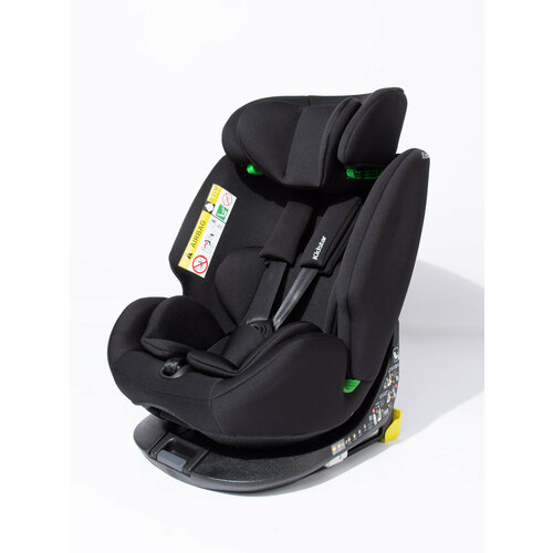 Детское автокресло Kidstar All Black 40-150 см I-size un 129R/03 подушка на подголовник автокресла для поддержки головы matex roll экокожа велюр