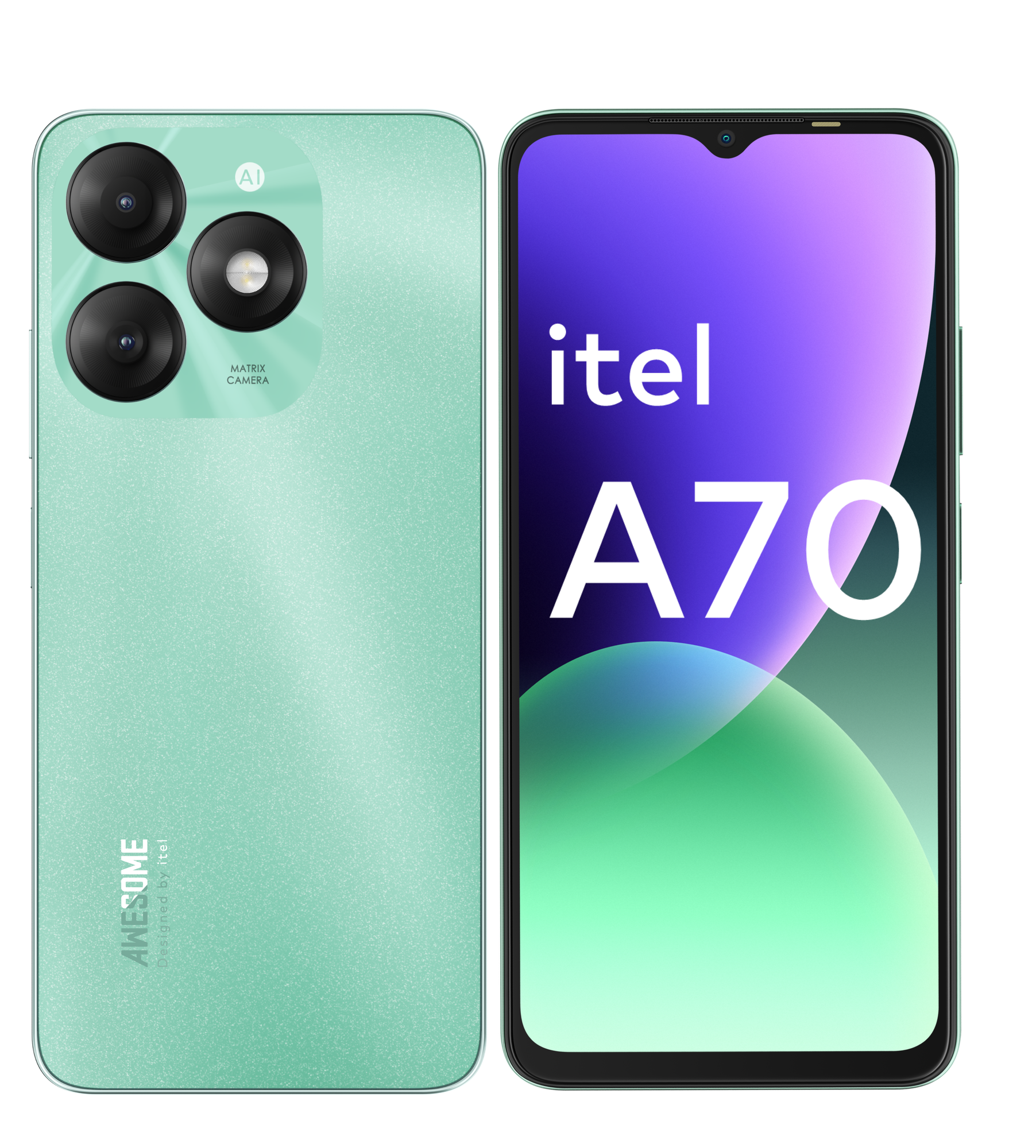 Смартфон itel A70 3+128 ГБ Field Green, зеленый