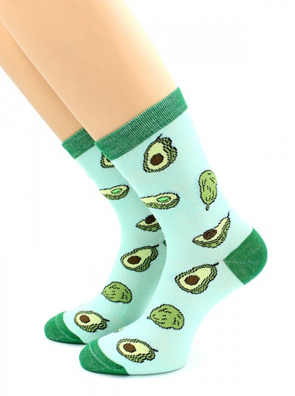 фото HOBBY LINE Носки женские х\б Hobby нус80153-09-02, набор (4 шт.), размер 36-40, голубой (голубой)