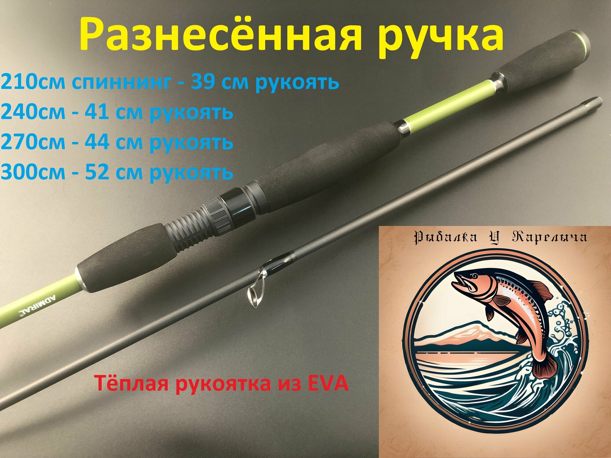 Спиннинг Адмирал Militant, 5-25гр, 240см