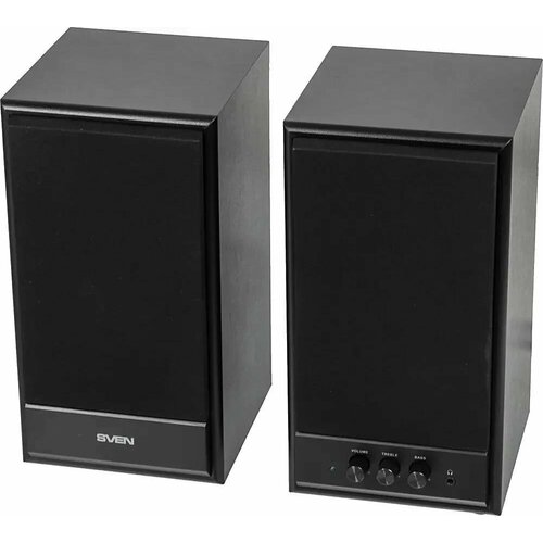 Колонки SVEN SPS-702, черный/кожа SV-0120702BL акустическая система sven sps 705 black