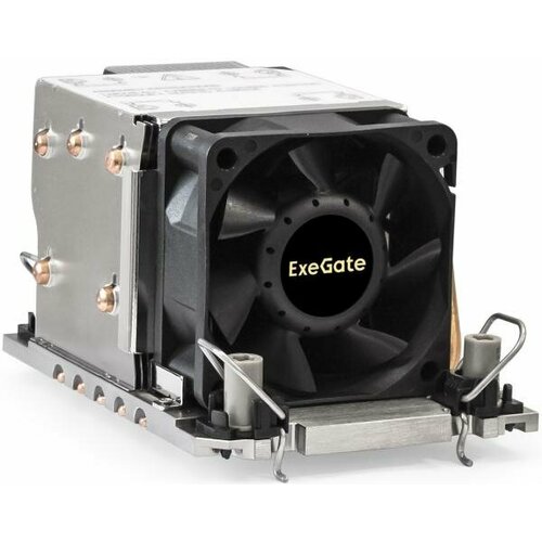 Кулер ExeGate ESNK-P0078AP4. PWM.2U.4189. Cu (Al+Cu, 2U, 5 тепл. трубок, LGA 4189, TDP 300W, Fan 80mm, PWM, 2100-8000RPM, 2 ball bearing, 4pin, 54,3db,