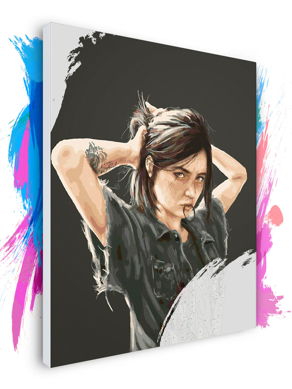 Картина по номерам на холсте The Last of Us - Элли, 70 х 90 см