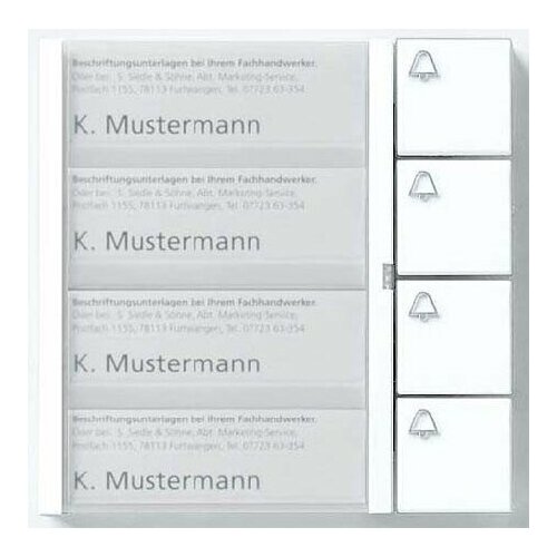 Кольцевой модуль для дверной станции Silver BTM 650-04 SM – Siedle – 200035743-00 – 4015739357437