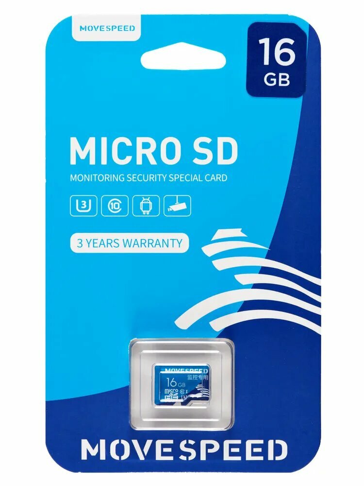 Карта памяти 16Gb MicroSD Move Speed FT300 (YS-T300-16GB)