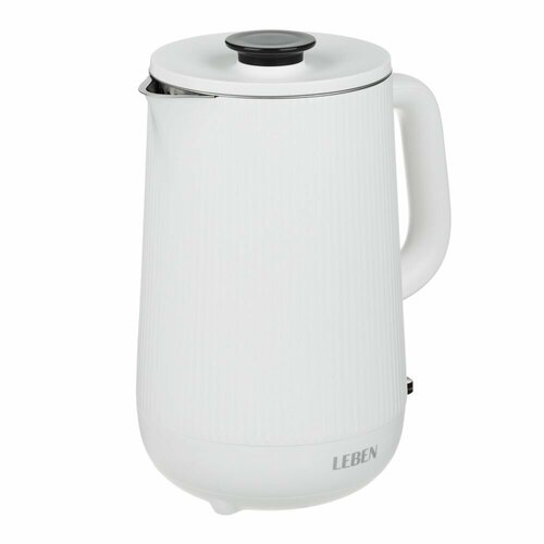 Чайник электрический 1 6 л 1800 Вт металл пластик бесшовная колба двойные стенки 220-240 В 2286₽